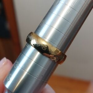 Lord of the Rings Gold Tone Ring Band | Size 11.5 | LOTR Inspired